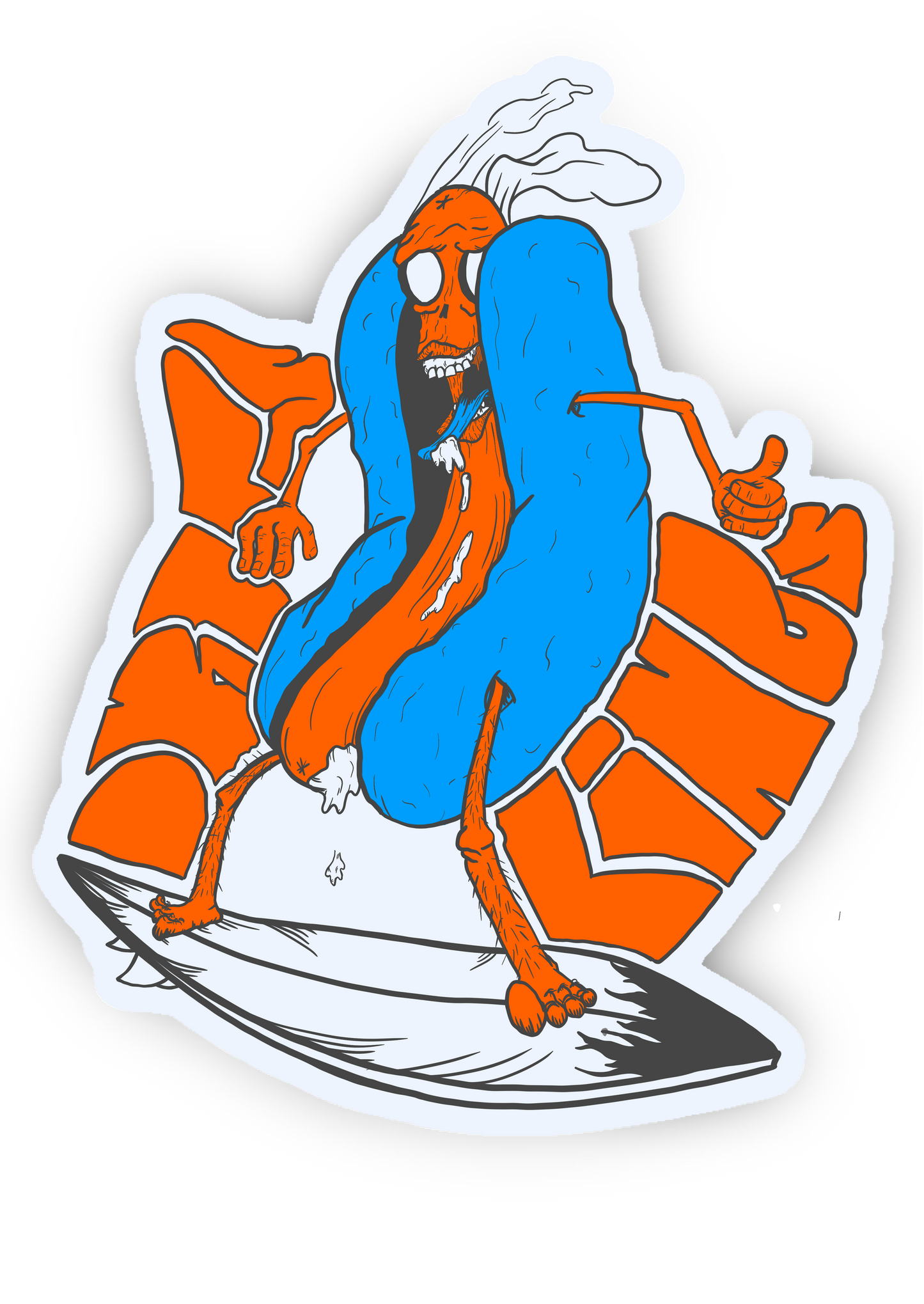 HOT SURFER - Sticker