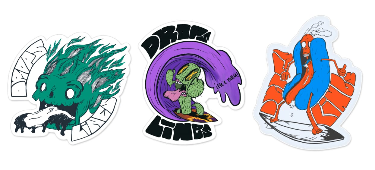 Sticker Pack - DROPSANDLINES