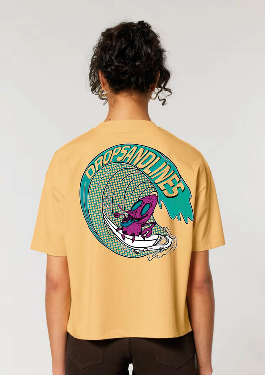 CRAB SURFER TEE WOMAN | PEACH