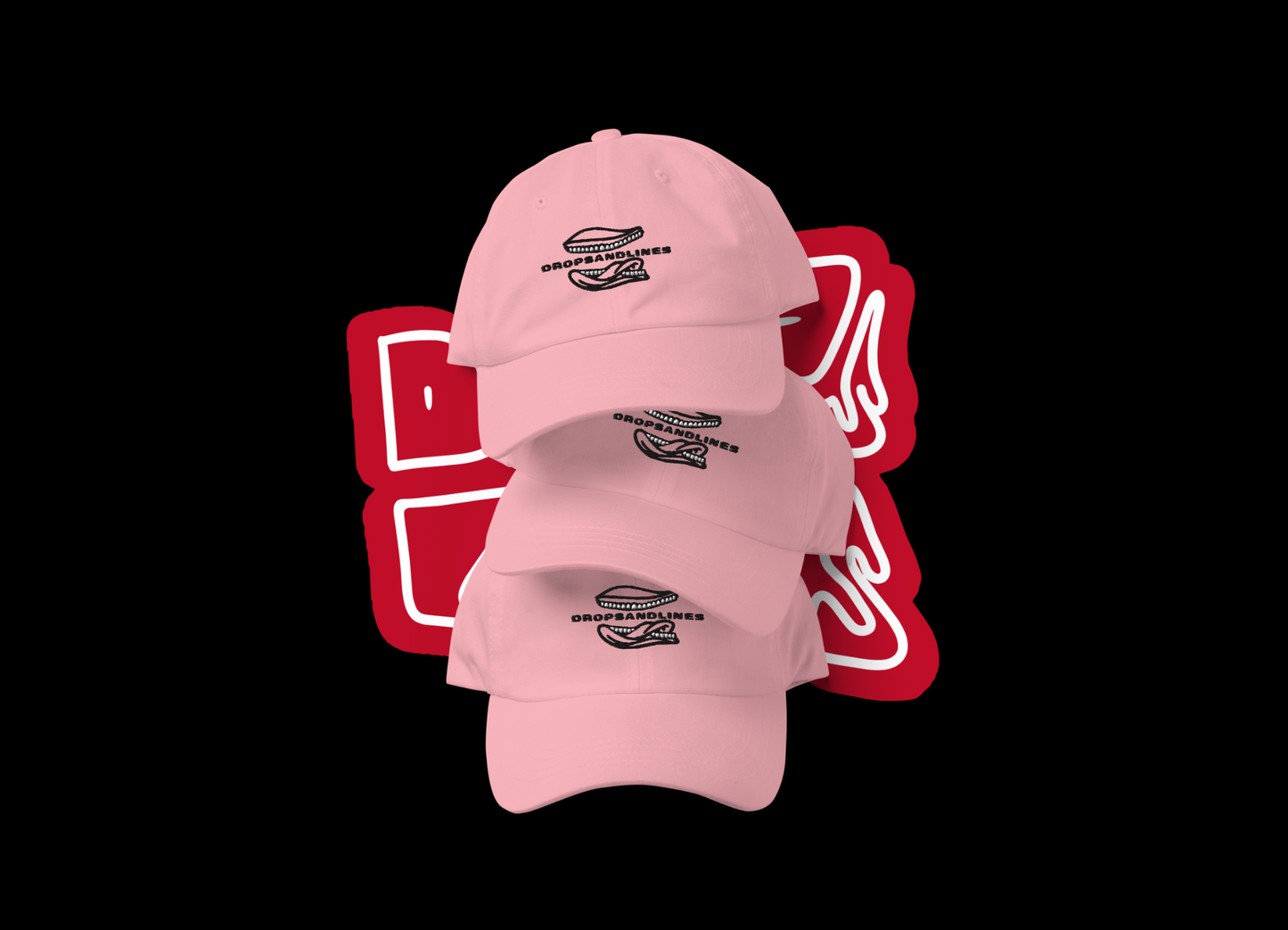 Gorra Béisbol DROPSANDLINES | ROSA