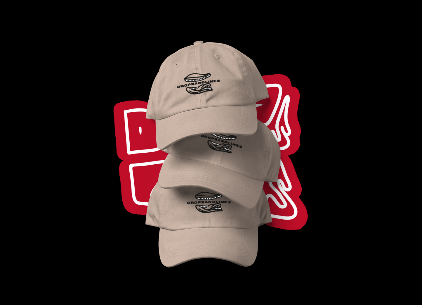 Gorra Béisbol DROPSANDLINES | BEIGE