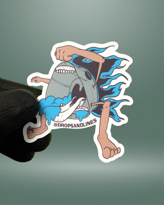 STICKER FLAME HAT